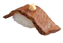 炙り近江牛握り （山わさびのせ）