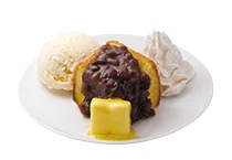 あんバターフレンチトースト (バニラアイス添え)