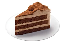 3層クリームの ふんわりチョコレートケーキ