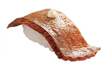 炙りいわて牛五ツ星握り （山わさびのせ）