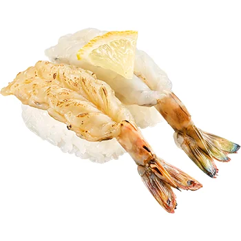 天然 生車えび食べ比べ（焦がし醤油・ピンク岩塩）