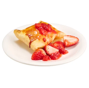 フレッシュ苺のクレープブリュレ包み