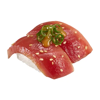 漬けまぐろのひゅうが丼風にぎり