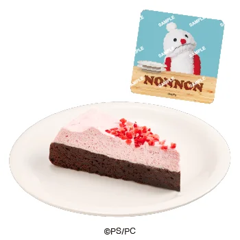 パペットスンスンコラボ限定ステッカー付き ふわふわ苺クリームのガトーショコラ