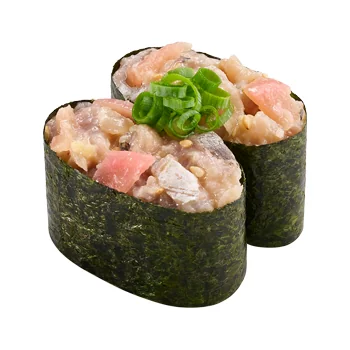 あじ酢洗い 味噌和え軍艦