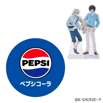 文豪ストレイドッグスコラボ限定アクリルスタンド付き ペプシコーラ