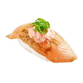 煮切り醤油漬けびん長キムチマヨのせ