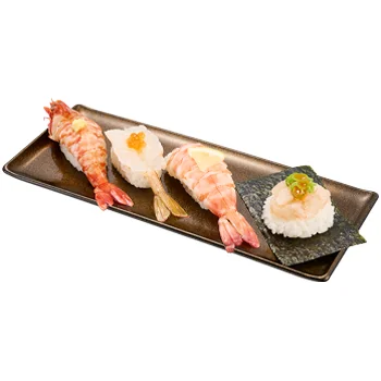 天然えびづくし4種盛り