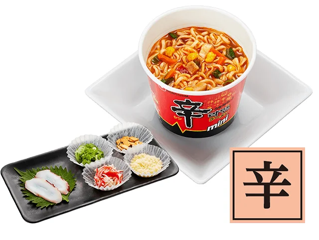鯛スープの海鮮 辛ラーメン ~辛ラーメンおすすめ!味変プレート~
