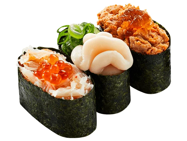 3種の冬ネタ食べ納め軍艦