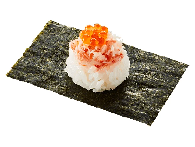蟹いくら包み