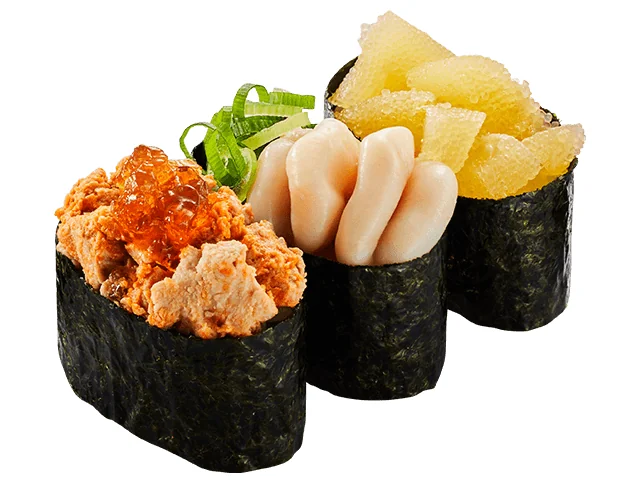 3種の冬ネタ軍艦三昧