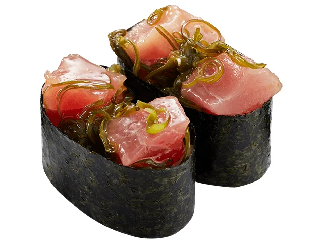 三陸産 めかぶ＆まぐろ軍艦