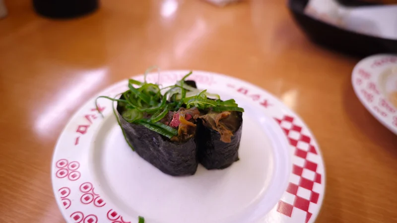 スシローの隠れメニュー「煮あわび肝軍艦」があったから食べてみた！