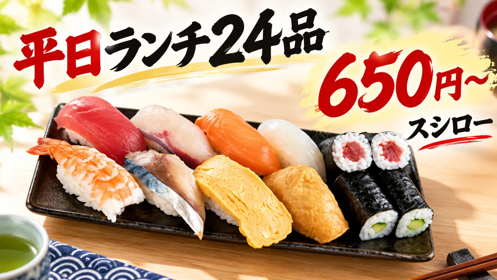 スシロー すし10種盛り